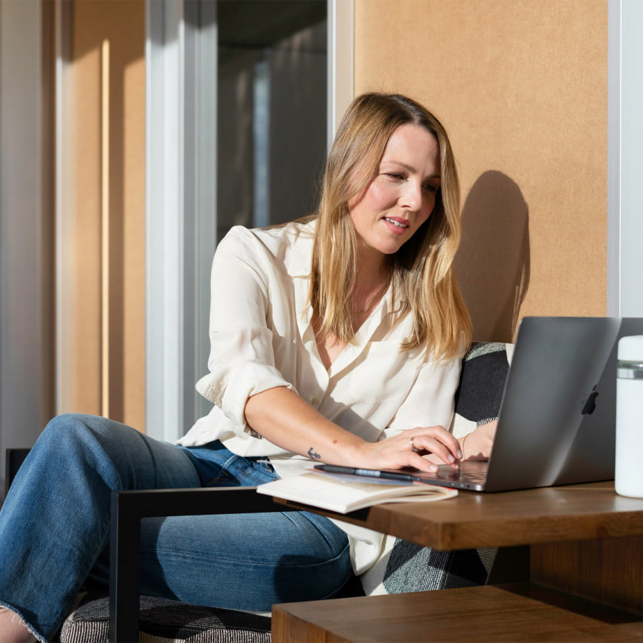 Female on laptop